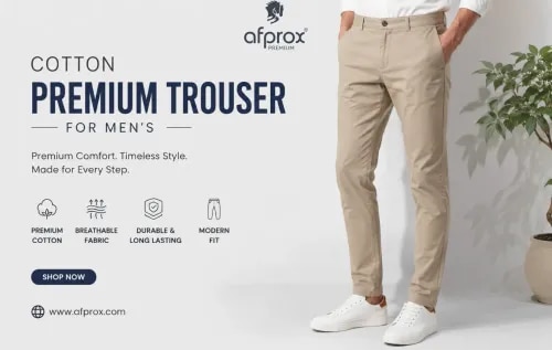 COTTON PREMIUM TROUSER product image