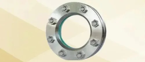 CIRCULAR SIGHT GLASS/WELD PAD SIGHT GLASSThis Sight Glass is designed to be welded directly onto a tank or other liquid-containing vessel. Standard Liquid Level Gauge units are furnished with a flat bottom. Upon request, the Sight Glass can be machined with a cylindrical radius to match the contour of the vessel. The Sight Glass are available in single or multiple section types.Specifications| Feature | Details ||---|---|| Brand | Floin || Model | SG 310 || Size | 50 to 200 NB || Connection | Flanged || Mounting | Vertical || Material | ASTM A105 / Carbon Steel / SS304 / SS316 / Customized || Glass | Toughened Glass / Toughened Borosilicate Glass / Soda Lime Glass || Gasket | PTFE / CAF / NON-Asbestos || Fasteners | ASTM A193 Gr B7 - A194 Gr2H / SS304 / SS316 |