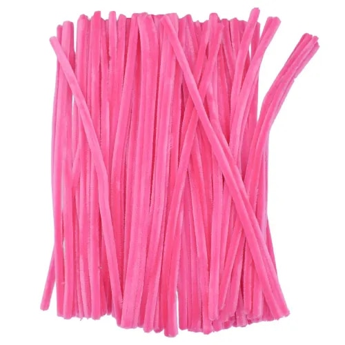 Pipe Cleaner 100pcs 8MM Pink product image