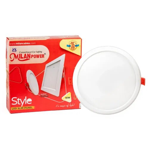 15W Round Slim Style Panel Light (PC) product image