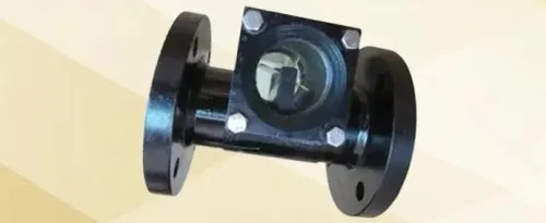 Rotating wheel (Rotary) type Sight Flow Indicators are suitable for installation in any position, but are particularly adapted to pipelines carrying dark opaque solutions, where the motion of the wheel is easily detected. This model is equally adapted to transparent solutions and gases. It is frequently installed where observations must be made from a distance.Specifications| Feature | Details ||---|---|| Brand | Floin || Model | SFI 130 || Size | 15 to 300 NB || Connection | Flanged / Screwed || Mounting | Horizontal / Vertical || Material | CI / WCB / CF8 / CF8M / Customized || Glass | Toughened Glass / Toughened Borosilicate Glass / Soda Lime Glass || Gasket | PTFE / CAF / Non-Asbestos || Fasteners | ASTM A193 Gr B7 – A194 Gr 2H / SS304 / SS316 |