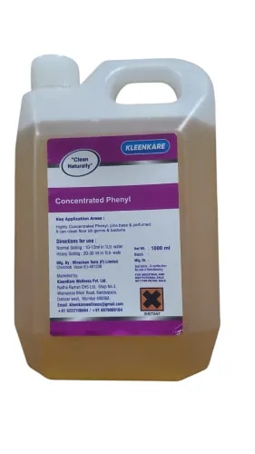 Kleenkare Concentrated Phenyl delivers powerful and long-lasting freshness with effective cleaning action. Its concentrated formula helps eliminate unpleasant odours and keeps floors, washrooms, and other surfaces fresh and hygienic.Strong, refreshing fragranceConcentrated formula—use as directedIdeal for floors, washrooms, and common areasHelps maintain a clean and pleasant environment