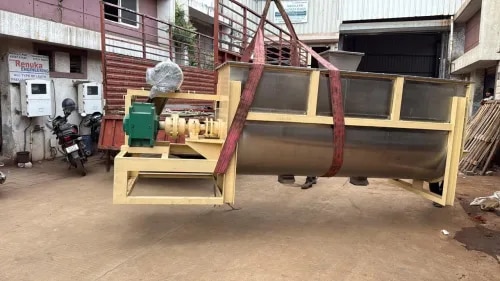 Ribbon Blender – Product DescriptionRibbon Blender is an efficient industrial mixing machine designed for the uniform blending of dry powders, granules, and other bulk solid materials. It consists of a horizontal U-shaped mixing chamber fitted with specially designed ribbon blades that provide thorough and consistent mixing.The machine is designed for fast, homogeneous, and efficient blending with minimal material damage. It can be supplied in different capacities and configurations to meet specific production and material-handling requirements.Key FeaturesUniform and homogeneous mixingHeavy-duty and robust constructionEfficient ribbon-type mixing systemSuitable for powders and granular materialsLow power consumptionEasy operation and maintenanceShort mixing cycleAvailable in different capacitiesCustomized construction availableSuitable for batch-type industrial productionApplicationsRibbon Blenders are widely used in food processing, pharmaceuticals, chemicals, fertilizers, spices, animal feed, minerals, pigments, cosmetics, and powder-processing industries for blending dry and free-flowing materials.