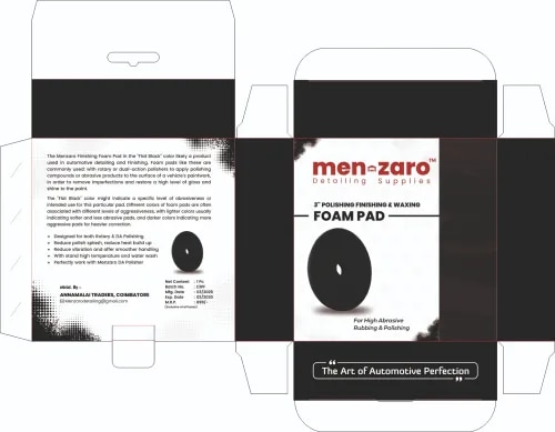 Men Zaro 3 Polishing Finishing& Waxing Foam Pad