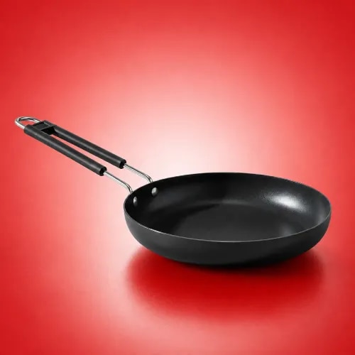Daacchi Medium Iron Frying Pan for Frying, Roasting & Daily Cooking – Black product image