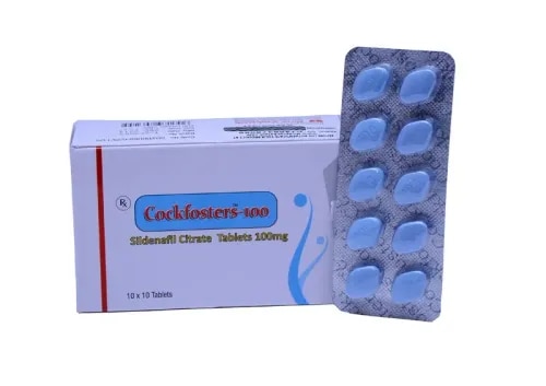 Sildenafil 100mgCockfosters 100mg is having the drug ingredient called Sildeanfil Citrate 100mg which is indicated for the treatment of erectile dysfunction in Men.Cockfosters 100mg increases blood flow to the main part of the male person, allowing more blood flow over there, like happened naturally, when a man is physically stimulated. With more blood flowing in and less flowing out, the arteries in the main part result into cure of the Erectile Dysfunction.Cockfosters 100mg is a brand new medicine which is only invented to treat erectile dysfunction rapidly in men who are getting trouble in erection during intercourse. this medicine is used worldwide for all kind of ED treatment.Other Information:Packing: Blister of 4 tabsDelivery lead Time: Immediate.Port of Dispatch: Mumbai.Mode of Export: Air Cargo/Sea Cargo/Door Delivery Cargo Couriers.Payment terms: Bank wire terms