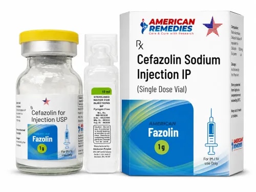 Fazolin 1 g Injection is a first generation cephalosporin antibiotic, commonly used for the treatment of bacterial infections of the respiratory tract, skin, urinary tract, bones and joints and surgical site infections. It works by inhibiting the growth of bacteria. It is very efficient against a wide variety of infections. Buy Fazolin Injection 1000mg online. Buy Fazolin 1 g Injection in bulk from a reputable and dependable source for ensured quality.DoseYour doctor or nurse will give you Fazolin 1 g Injection. It will be given into a muscle or into a vein. Dosage may vary according to kind and severity of infection, age, body weight and kidney function. Fazolin Injection 1000mg Buy Online: Your doctor will guide you on the correct dosage.PrecautionsDriving: Generally safe, but don’t drive if you are feeling dizzy or weak.Alcohol: Alcohol may interact with treatment and cause negative effects. Do not drink alcohol.Kidney: Dosage changes may be needed in patients with kidney problems.Pregnancy/Breastfeeding: Talk to your doctor before using if you are pregnant or breastfeeding.Liver: If you have liver problems, take only as directed by your doctor.Adverse ReactionsSome side effects of Fazolin 1 g Injection include:Pain, swelling or redness at the injection siteLoose StoolsNausea and vomitingRash or ItchVery rare allergic reactionsWarning:Do not exceed the recommended dose Misuse or misuse of antibiotics such as Fazolin 1 g Injection can induce antibiotic resistance, making infections difficult to treat. Follow your doctor’s instructions when you buy 1000mg Fazolin Injection online or get Fazolin 1 g Injection in bulk.FAQs1. Fazolin 1 g Injection uses What is Fazolin 1 g Injection?It is used to treat bacterial infections of the respiratory tract, skin, urinary tract, bones, joints and for the prevention of post-surgical infections.2. Long-term use of Fazolin 1 g Injection?It is to be used for the authorised time only. Antibiotic resistance can develop if they are taken for a long time without a doctor’s monitoring.3. Is Fazolin 1 g Injection safe during pregnancy?Yes, but strictly under medical supervision Consult your physician before use.Bulk Supplier of Fazolin 1gm Injection. Buy Fazolin Injection 1000mg online from us. You may also purchase Fazolin 1 g Injection in bulk directly. Contact us immediately for more info about third party exporter of Fazolin 1 g Injection!