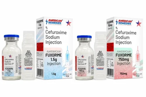 Fuxorime Injection 750 mg & Fuxorime Injection 1.5 gGeneric Name: Cefuroxime SodiumFuxorime Injection 750 mg and Fuxorime Injection 1.5 g contain Cefuroxime Sodium, a second-generation cephalosporin antibiotic used for the treatment of susceptible bacterial infections.Cefuroxime works by inhibiting bacterial cell-wall synthesis, leading to the destruction of susceptible bacteria. Injectable cefuroxime may be prescribed for certain respiratory tract, urinary tract, skin and soft-tissue, bone and joint, and other bacterial infections, depending on the diagnosis and local approved indications. It may also be used for surgical infection prophylaxis in appropriate circumstances.Available StrengthsProduct Active Ingredient StrengthFuxorime Injection Cefuroxime Sodium 750 mgFuxorime Injection Cefuroxime Sodium 1.5 gDosageThe dose of Fuxorime Injection should be determined by a healthcare professional according to:Type and severity of infectionPatient's age and body weightKidney functionSusceptibility of the causative bacteriaClinical response to treatmentCefuroxime Sodium Injection may be administered intravenously (IV) or intramuscularly (IM) according to the specific product instructions. Patients with impaired renal function may require dosage adjustment.PrecautionsInform the doctor about any allergy to cefuroxime, cephalosporins, penicillins, or other beta-lactam antibiotics.Kidney function should be considered when determining the dose.Inform the healthcare professional about all other medicines being used.Patients with a history of severe gastrointestinal disease or antibiotic-associated colitis should inform their physician.Pregnancy and breastfeeding require appropriate medical assessment.Prolonged treatment may promote overgrowth of non-susceptible organisms.Antibiotics should be used only for proven or strongly suspected bacterial infections.Side EffectsPossible side effects include:NauseaVomitingDiarrheaAbdominal discomfortSkin rashItchingInjection-site pain or inflammationTemporary changes in liver enzymesSerious but less common effects can include severe allergic reactions and Clostridioides difficile-associated diarrhea.WarningFuxorime Injection should be administered under qualified medical supervision.Seek immediate medical attention if difficulty breathing, swelling of the face or throat, severe skin reactions, or other symptoms of serious hypersensitivity occur.Severe or persistent diarrhea during or after antibiotic therapy should also be medically evaluated.FAQ1. What is Fuxorime Injection used for?It is used to treat certain bacterial infections caused by organisms susceptible to cefuroxime.2. What strengths of Fuxorime are available?The listed variants are Fuxorime 750 mg Injection and Fuxorime 1.5 g Injection.3. What does Fuxorime Injection contain?It contains Cefuroxime Sodium, a cephalosporin antibiotic.4. How does Cefuroxime work?It interferes with bacterial cell-wall synthesis, resulting in the destruction of susceptible bacteria.5. Does the dose need adjustment in kidney problems?Yes. Cefuroxime is substantially eliminated through the kidneys, so dose or dosing-interval adjustment may be required in renal impairment.6. Can Fuxorime Injection treat cold or flu?No. Cefuroxime is an antibiotic for susceptible bacterial infections and does not treat viral illnesses such as the common cold or influenza.