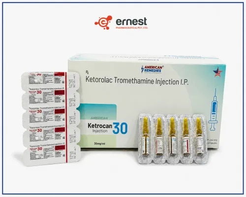 Ketrocan 30 Injection contains Ketorolac Tromethamine Injection IP (30mg), a non-steroidal anti-inflammatory drug (NSAID) widely used for the short-term management of moderate to severe pain. It is commonly prescribed after surgeries, dental procedures, and for musculoskeletal pain conditions. The medicine works by reducing inflammation and blocking the production of pain-causing substances in the body, providing quick and effective relief.Buy Ketrocan 30mg Injection online or order Ketrocan 30mg Injection in bulk from a trusted and verified source at the best price.DosageKetrocan 30 Injection should only be administered by a healthcare professional via intramuscular (IM) or intravenous (IV) injection. The dosage depends on the severity of pain, medical condition, age, and overall health of the patient. It is usually prescribed for short-term use (not more than 5 days).For accurate dosing and safe administration, consult your doctor. To ensure genuine supply, buy Ketrocan 30mg Injection online or order Ketrocan 30mg Injection in bulk from authorized source.PrecautionsDriving: Avoid driving if you feel drowsy, dizzy, or lightheaded after the injection.Alcohol: Avoid alcohol as it may increase the risk of stomach bleeding.Kidney: Use with caution in patients with kidney disorders; dose adjustment may be required.Pregnancy/Breastfeeding: Not recommended during late pregnancy. Consult your doctor before use if breastfeeding.Liver: Patients with liver disease should use under medical supervision only. Side EffectsSome common side effects of Ketrocan 30mg Injection may include:Injection site pain or swellingDizzinessHeadacheStomach upset or nauseaIndigestionSerious but rare side effects include stomach bleeding, kidney dysfunction, and severe allergic reactions. Immediate medical help should be sought if any unusual symptoms appear.WarningDo not exceed the prescribed dose or duration. Prolonged use may lead to kidney problems, gastrointestinal bleeding, or cardiovascular risks. Always follow your doctor’s prescription when you buy Ketrocan 30mg Injection online or order Ketrocan 30mg Injection in bulk.FAQ1. What is Ketrocan 30 Injection used for?It is used for short-term relief of moderate to severe pain, especially after surgery or medical procedures.2. How long can I take Ketrocan 30 Injection?It is usually prescribed for short-term use (up to 5 days). Prolonged use may increase side effects.3. Can Ketrocan 30 Injection be used for arthritis pain?It can provide temporary pain relief, but long-term use is not recommended. Consult your doctor for alternatives.4. How should I store Ketrocan 30 Injection?Store in a cool, dry place away from direct light and heat. Keep out of children’s reach. Buy Ketrocan 30mg Injection online from us today. We are a bulk supplier of Ketrocan 30mg Injection and a trusted third party exporter of Ketrocan 30 Injection. You can also directly order Ketrocan 30mg Injection in bulk from here.