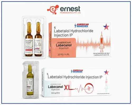 Labecanol Injection & Labecanol XL InjectionGeneric Name: Labetalol HydrochlorideLabecanol Injection contains Labetalol Hydrochloride Injection IP, an injectable antihypertensive medicine with combined alpha-1 and beta-adrenergic blocking activity. It is used for the management of severe hypertension and other clinical situations where rapid, controlled reduction of blood pressure with injectable therapy is appropriate.Labetalol reduces blood pressure by blocking alpha-1 receptors in blood vessels and beta receptors in the cardiovascular system. This reduces peripheral vascular resistance while limiting reflex increases in heart rate.Labecanol XL Injection is also listed as a labetalol product; however, the exact composition, concentration, and meaning of “XL” should be confirmed from the product pack before listing specific strength or formulation details.Available VariantsProduct	Active Ingredient	Dosage FormLabecanol Injection	Labetalol Hydrochloride	InjectionLabecanol XL Injection	Labetalol Hydrochloride*	Injection*Exact composition and strength of the XL presentation should be verified from its label.DosageThe dose of injectable labetalol should be determined by a healthcare professional according to:Severity of hypertensionCurrent blood pressurePatient's heart rateClinical conditionResponse to initial treatmentOther antihypertensive medicinesLiver and cardiovascular functionLabetalol injection is generally administered intravenously under medical supervision, either according to an appropriate injection or infusion regimen specified in the product's prescribing information.Blood pressure and heart rate should be closely monitored during administration.PrecautionsInform the doctor about asthma, bronchospasm, or other obstructive airway conditions.Use cautiously in patients with heart failure.Inform the physician about a slow heart rate or cardiac conduction disorders.Blood pressure and pulse should be monitored during administration.Labetalol may mask certain warning symptoms of hypoglycemia.Use cautiously in patients with significant liver impairment.Tell the healthcare professional about all other antihypertensive or cardiovascular medicines.Pregnancy and breastfeeding require appropriate clinical assessment.Side EffectsPossible side effects include:DizzinessNauseaFatigueHeadacheLow blood pressurePostural hypotensionSlow heart rateTingling sensationsSerious adverse effects may include:Severe hypotensionSignificant bradycardiaHeart blockBronchospasmWorsening heart failureRare liver injuryWarningLabecanol Injection should be administered only by qualified healthcare professionals with appropriate cardiovascular monitoring.Excessive blood-pressure reduction can cause significant hypotension, dizziness, fainting, or reduced organ perfusion.FAQ1. What is Labecanol Injection used for?Injectable labetalol is used for the management of severe hypertension and other situations where controlled reduction of blood pressure with IV treatment is clinically appropriate.2. What does Labecanol Injection contain?It contains Labetalol Hydrochloride Injection IP.3. How does Labetalol work?Labetalol blocks both alpha-1 and beta-adrenergic receptors, helping relax blood vessels and reduce blood pressure.4. How is Labecanol Injection administered?Labetalol injection is generally administered intravenously by a healthcare professional, with blood pressure and heart rate monitoring.5. Can Labetalol Injection slow the heart rate?Yes. Due to its beta-blocking activity, labetalol can cause bradycardia, particularly in susceptible patients.6. Can Labecanol Injection be used in patients with asthma?Labetalol's beta-blocking activity can cause bronchospasm, so significant asthma or bronchospastic disease is an important consideration and may make its use inappropriate.7. What is Labecanol XL Injection?You have identified it as an injectable Labecanol variant, but the information provided does not establish the exact strength or what “XL” denotes. These details should be confirmed from the product packaging before publishing the listing.