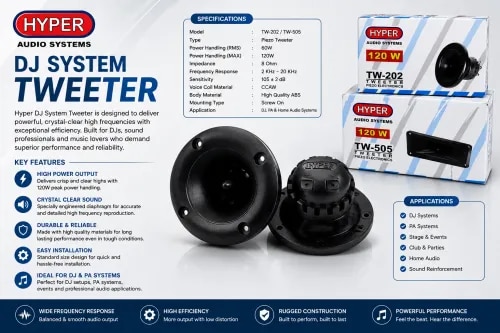 DJ Tweeter Manufacturer product image