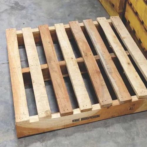 Jungle Wood Wooden Pallets are strong, durable, and cost-effective packaging and material-handling solutions designed for the safe storage, stacking, and transportation of industrial goods. Manufactured using quality jungle wood, these pallets offer excellent load-bearing capacity and reliable performance across various industrial applications.Our Jungle Wood Pallets are available in different sizes, designs, and load capacities to meet specific packaging and logistics requirements. Their sturdy construction provides good stability during handling, transportation, and warehouse storage.Key FeaturesMade from quality jungle woodStrong and durable constructionHigh load-bearing capacitySuitable for heavy and industrial goodsCost-effective packaging solutionAvailable in customized sizes and specificationsEasy to handle with forklifts and pallet trucksSuitable for domestic transportation and storageApplicationsJungle Wood Wooden Pallets are widely used in:Industrial PackagingWarehousing & StorageLogistics & TransportationEngineering IndustriesChemical IndustriesPharmaceutical IndustriesTextile IndustriesFood & Beverage IndustriesAutomobile IndustriesExport PackagingWhy Choose Our Jungle Wood Pallets?We manufacture Jungle Wood Wooden Pallets with a focus on strength, durability, dimensional stability, and practical industrial use. Customized pallet designs can be provided according to product weight, packaging requirements, handling method, and transportation needs.