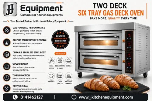Two Deck Six Tray Gas Deck Oven product image