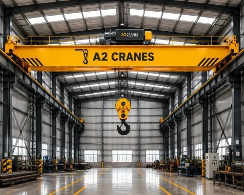 Bridge Crane Manufacturer in CoimbatoreBridge CraneA2 Cranes is a reliable Bridge Crane Manufacturer in Coimbatore, offering robust and efficient overhead lifting solutions for various industrial material-handling applications. Our Bridge Cranes are designed to provide smooth, safe, and dependable movement of heavy loads across industrial workspaces.Bridge Cranes are widely used in manufacturing plants, engineering industries, fabrication units, warehouses, automobile industries, foundries, steel plants, and other facilities where efficient overhead material handling is essential.High-Performance Bridge Crane SolutionsA2 Cranes designs Bridge Crane systems based on specific application requirements, including lifting capacity, span, lifting height, travel distance, operating conditions, and workspace configuration.Our cranes are engineered with a focus on:• Heavy-duty construction• Smooth lifting and travelling operation• Reliable load handling• High structural strength• Efficient material movement• Easy operation and maintenance• Long operational service lifeKey Features of Bridge Cranes• Robust and durable structural design• Efficient electric lifting mechanism• Smooth bridge and trolley movement• Suitable for various lifting capacities• Customized span and lifting height• Reliable industrial performance• Easy maintenance and servicing• Designed for demanding working environments• Improved workplace material-handling efficiencyApplications of Bridge CranesBridge Cranes are suitable for a wide range of industrial applications, including:• Manufacturing Plants• Engineering Industries• Automobile Industries• Steel Industries• Fabrication Units• Foundries• Warehouses• Machinery Manufacturing• Power Plants• Construction Equipment Industries• Industrial WorkshopsAdvantages of Bridge CranesEfficient Material HandlingBridge Cranes enable the quick and controlled movement of heavy materials within industrial workspaces.Better Space UtilizationOverhead operation helps reduce dependence on floor space and allows more efficient use of the working area.Improved ProductivitySmooth lifting and travelling operations can help reduce material-handling time and improve overall workflow.Customized DesignA2 Cranes can develop Bridge Crane solutions according to individual industrial requirements and site conditions.Reliable PerformanceThe robust construction and carefully selected components are designed to support consistent performance in industrial environments.Why Choose A2 Cranes for Bridge Cranes?A2 Cranes combines engineering expertise, quality manufacturing, customized design, and customer-focused service to provide dependable Bridge Crane solutions.With our manufacturing base in Coimbatore, Tamil Nadu, we aim to serve industries with practical and efficient overhead material-handling systems.Technical SpecificationsBridge Crane specifications can be customized according to the application. Typical parameters include:• Lifting Capacity: As per requirement• Crane Span: As per site requirement• Lifting Height: As per application• Crane Travel: As required• Hoist Type: Electric / Application-specific• Operation: Pendant / Remote / Customized• Power Supply: As per application• Design: Customized industrial configurationGet the Right Bridge Crane for Your IndustryLooking for a Bridge Crane Manufacturer in Coimbatore? A2 Cranes provides customized Bridge Crane solutions designed for efficient, safe, and reliable industrial material handling.A2 Cranes – Reliable Bridge Crane Solutions for Efficient Industrial Lifting.