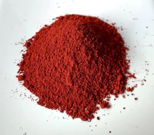 Iron oxide red pigment for construction, paints, and coatings.CategoryDyes and ColorantsAvailabilityIn StockCommon Applications•Industrial manufacturing and processing•Chemical synthesis and formulation•Water treatment and purification•Pharmaceutical and cosmetic industries