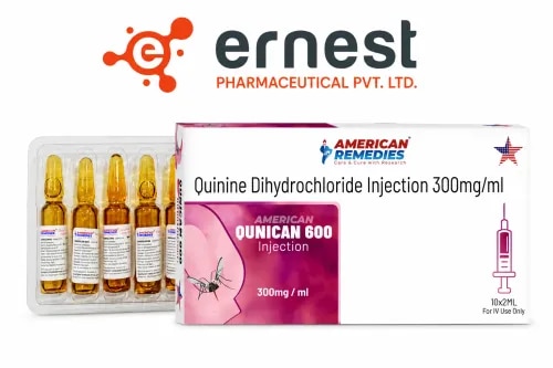 Qunican 600 Injection contains Quinine Dihydrochloride Injection, widely used in the treatment of severe malaria caused by Plasmodium falciparum and in certain cases of nocturnal leg cramps. This medicine works by interfering with the growth and reproduction of malaria-causing parasites in the blood, thereby helping to control infection and reduce complications. Buy Qunican 600 Injection online or order Qunican 600 Injection in bulk from a trusted supplier.DosageQunican 600 Injection should be administered strictly under medical supervision, usually through intravenous infusion or intramuscular injection, as prescribed by your doctor. The dosage depends on the severity of malaria, the patient’s weight, age, and overall health condition. Always follow your doctor’s advice before you buy Qunican 600 Injection online or order Qunican 600 Injection in bulk.PrecautionsDriving: Avoid driving after administration as it may cause dizziness or blurred vision.Alcohol: Do not consume alcohol, as it may worsen side effects.Kidney: Use with caution in patients with kidney problems; dose adjustment may be required.Pregnancy/Breastfeeding: Should only be used under strict medical advice.Liver: Patients with liver disorders should use with close medical supervision.Side EffectsSome common side effects of Qunican 600 Injection may include:Ringing in the ears (tinnitus)Blurred visionNausea or vomitingHeadacheDizzinessLow blood sugar (hypoglycemia)WarningDo not exceed the prescribed dosage of Qunican 600 Injection, as overdose can lead to serious complications including heart rhythm disturbances, seizures, or severe hypoglycemia. Always consult your doctor for proper medical guidance. When you buy Qunican 600 Injection online or order Qunican 600 Injection in bulk, ensure it is sourced from a verified bulk supplier of Qunican 600 Injection.FAQ1. What is Qunican 600 Injection used for?It is mainly used for the treatment of severe malaria caused by Plasmodium falciparum.2. How is Qunican 600 Injection given?It is administered via intravenous infusion or intramuscular injection under medical supervision.3. Can Qunican 600 Injection be used during pregnancy?Yes, but only if the doctor considers it essential. Pregnant women should use it under strict medical guidance.4. How should I store Qunican 600 Injection?Store in a cool, dry place away from direct sunlight. Keep it out of reach of children.Buy Qunican 600 Injection online today from us, as we are a bulk supplier of Qunican 600 Injection. You can also order Qunican 600 Injection in bulk directly. For more information on the third party exporter of Qunican 600 Injection, contact us today.