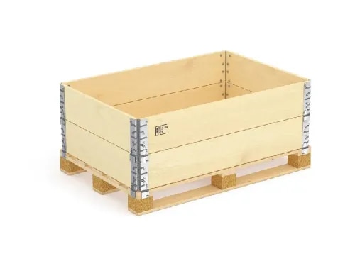 Wooden Pallet Collar is a practical and reusable packaging solution designed to convert standard pallets into sturdy, stackable containers for safe storage and transportation of goods. Manufactured using quality wooden components, pallet collars provide excellent protection against impact, dust, and handling damage while keeping products securely contained.These Wooden Pallet Collars are easy to install, fold, remove, and reuse, making them a cost-effective packaging option for industrial, warehouse, export, and logistics applications. Their flexible design allows businesses to adjust the packing height by adding or removing collar layers according to product requirements.Key Features:Strong and durable wooden constructionEasy to assemble and dismantleFoldable and reusable designSpace-saving during storage and return transportationProvides secure protection for packed goodsSuitable for different pallet sizesCustom sizes available as per requirementIdeal for domestic and export packagingApplications:Wooden Pallet Collars are widely used for industrial packaging, warehousing, material handling, logistics, engineering components, automotive parts, machinery parts, agricultural products, and export packaging.