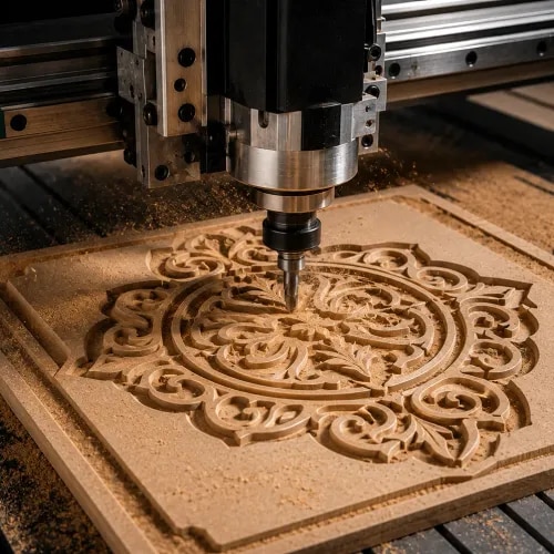 CNC Router Cutting in Pune – Mahadev CNC & ProfileAt Mahadev CNC & Profile, Wagholi Pune, we specialize in CNC router cutting services for Acrylic, MDF, Plywood, Wood, Leather, Paper, and more. With advanced CNC router machines, we deliver precise, smooth, and customized cutting solutions that are widely used in interior design, signage, furniture, and decorative projects.✨ Our CNC Router Cutting Services Include:CNC router cutting on Acrylic, MDF, Ply & WoodDecorative partitions & wall panelsCNC cutting for signage & brandingFurniture & modular components cuttingCustomized 2D & 3D router cutting designsWhy Choose Us?✔️ Advanced CNC router machines for accuracy✔️ High-quality finishing & smooth edges✔️ Wide material compatibility (Acrylic, MDF, Wood, Ply, etc.)✔️ Custom designs tailored to your needs✔️ Affordable & timely service across Pune📍 Based in Wagholi, Pune, Mahadev CNC & Profile is trusted by interior designers, architects, furniture manufacturers, and businesses for reliable and professional CNC router cutting solutions.