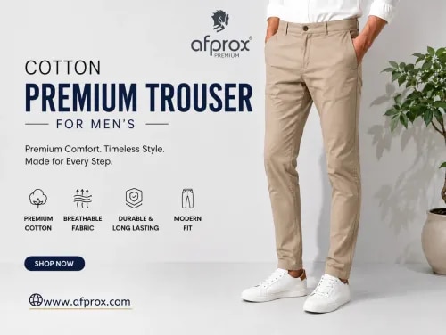 COTTON PREMIUM TROUSER product image