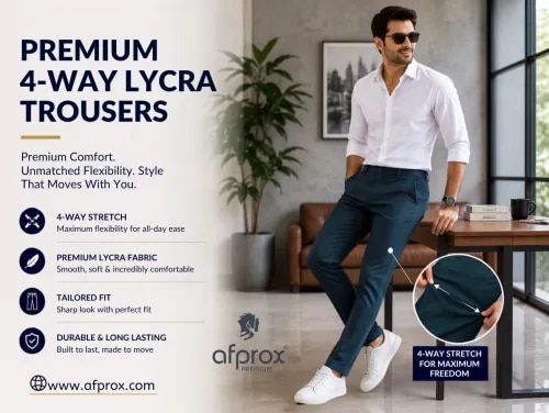 PREMIUM 4-WAY LYCRA TROUSERS product image