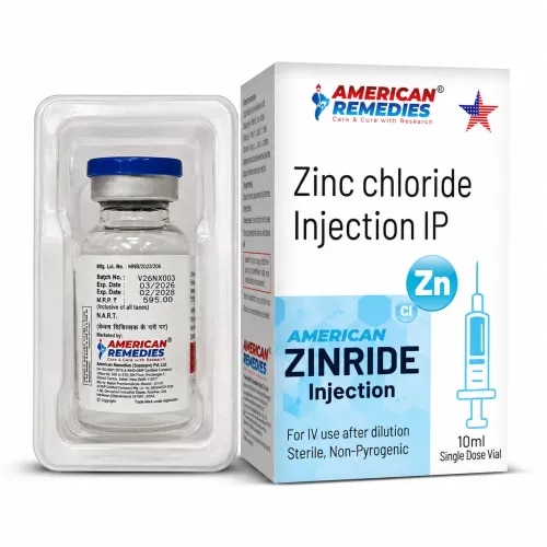 ZINRIDE INJECTION contains Zinc chloride which is used as an intravenous (IV) nutritional supplement for patients receiving Total Parenteral Nutrition.