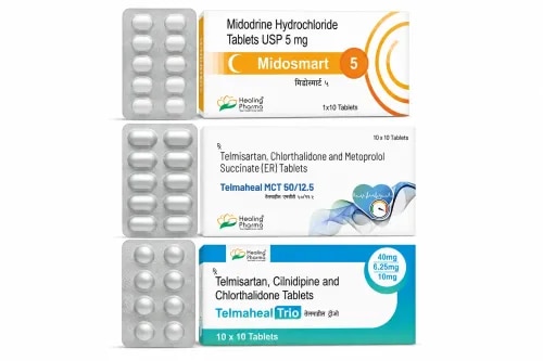 Telmisartan, Cilnidipine and Chlorthalidone Tablets