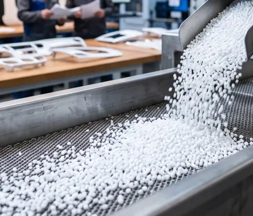 Super White PC / HIPS / ABS Masterbatch | High-Dispersion White Granules for PlasticsEnhance end-product brilliance and opacity with our premium Super White Masterbatch, engineered specifically for polycarbonate (PC), high-impact polystyrene (HIPS), and acrylonitrile butadiene styrene (ABS) polymer bases. Formulated with high-grade virgin polymer carriers and micro-milled titanium dioxide, this masterbatch delivers exceptional whiteness, gloss, and thermal stability for heavy-duty compounding, injection molding, and sheet extrusion.Key Technical Specifications & AdvantagesSuperior Whiteness Index: Provides high tinting strength, optical brightness, and excellent UV resistance with a clean, neutral-to-cool undertone.Uniform Particle Sizing: Fine mesh control ensures optimal pigment dispersion, preventing streaks, aggregate spots, or surface defects during molding.High Polymer Compatibility: Blends seamlessly across engineering resins, including PC, HIPS, ABS, and standard polyolefin alloys.Free-Flowing Granular Form: Uniform, non-dusting granules facilitate precise automated dosing, volumetric feeding, and stable melt-flow indexing.Cost-Efficient Compounding: High active pigment loading allows lower addition rates (LDR), driving down unit production costs without compromising structural integrity.Common ApplicationsConsumer Electronics & Home Appliances: Housings, control panels, AC bodies, and refrigerator linings requiring high gloss and impact retention.Automotive Interior & Trim Components: Precision-molded dashboards, pillar covers, and lighting fixtures.Electrical & Lighting Fixtures: Switchgear, LED light diffusers, casing boxes, and terminal blocks.Industrial & Specialty Packaging: Thermoformed sheets, durable containers, and protective covers.