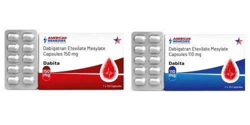 Dabigatran Etexilate Mesylate 110mg & 150mg  Capsule