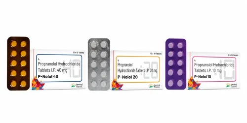 Propranolol Hydrochloride 10, 20 and 40mg Tablet