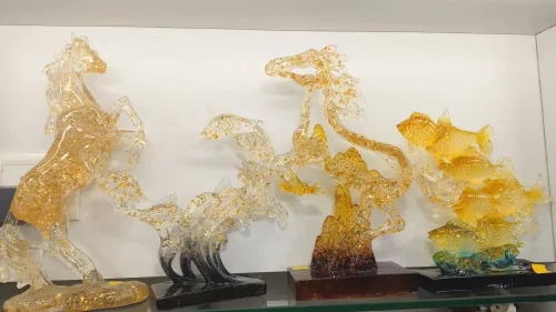 animal sculptures