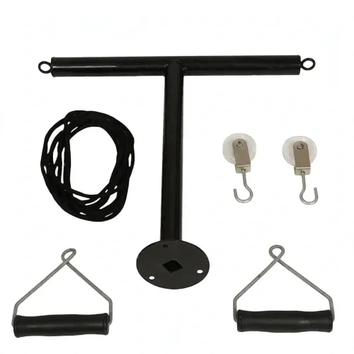 T- Pulley set for shoulder physiotherapy equipment for shoulder exercise Black color product image