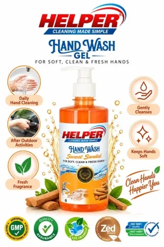 Hand Wash Liquid With Pump,Sunset Sandal -500ml. Bottle product image