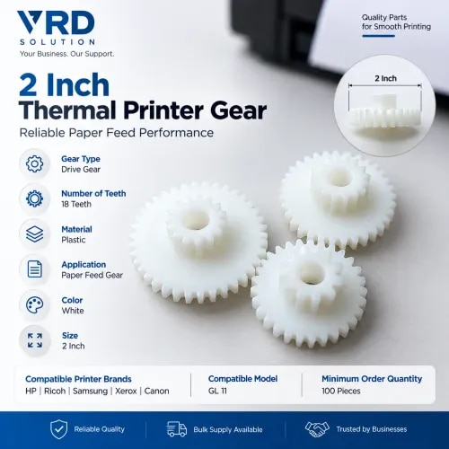2 Inch Thermal Printer Gear – 18 Teeth Drive Gear product image