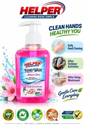 Hand Wash Liquid With Pump, Nature Dew -250ml. Bottle product image