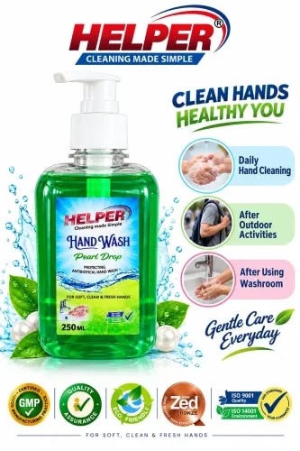 Hand Wash Liquid With Pump, Pearl Drop -250ml. Bottle product image