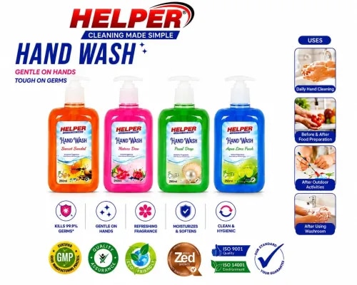 Helper Hand Wash Liquid With Pump 250ml. product image