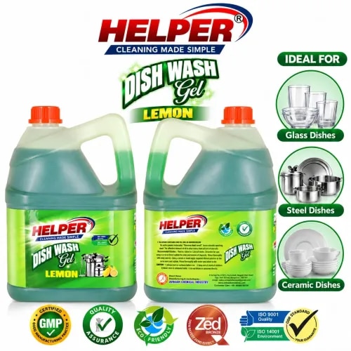 Dish Wash Gel ,Lemon (Green)-5 Liter Can product image