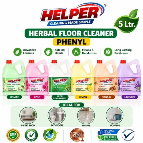 Helper Herbal Scented Phenyle 5L can product image