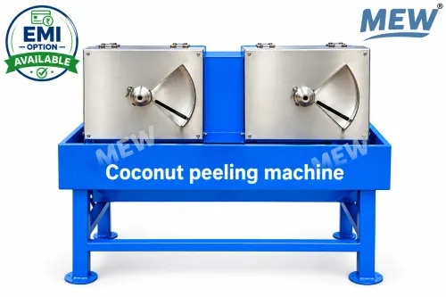 Mariya Double Head Coconut Brown Skin Peeling Machine – 1 HP (MS & SS) is designed for efficient and smooth removal of the brown skin (testa) from coconuts. The double-head design helps improve productivity while reducing manual effort and processing time. Built with MS & SS construction, it offers durable performance and hygienic processing. Easy to operate and low maintenance, it is ideal for VCO, coconut milk, desiccated coconut, coconut chips, and other coconut processing applications. A reliable and budget-friendly solution for commercial coconut processing.