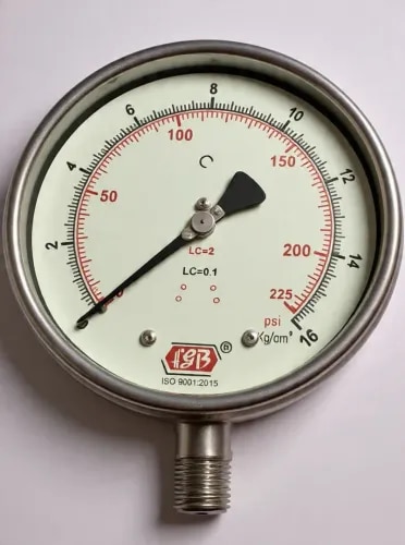 6'' DIAL0-16 KG 1/2 NPT BOTTOM COMPLETE SS product image