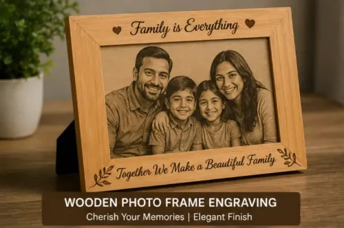 Wooden Photo Frame Engraving product image