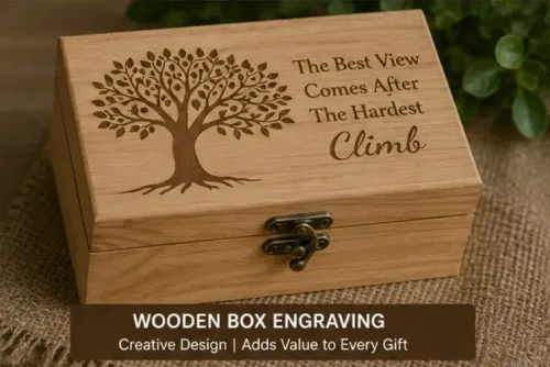 Wooden Box Engraving product image