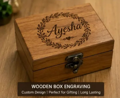 Wooden Box Engraving product image
