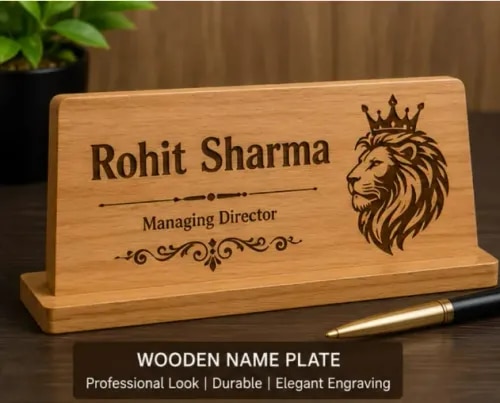 Wooden Name Plate product image