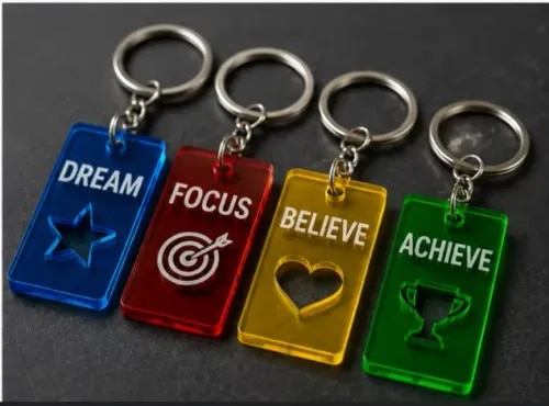 Coloured Acrylic Keychain product image