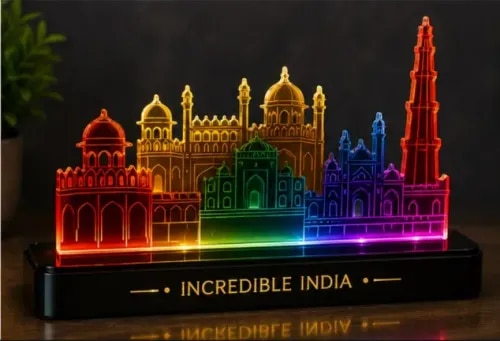 Acrylic LED India Landmark Model product image