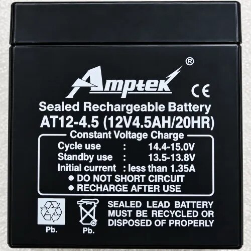 12V 4.5Ah Sealed Lead Acid Medical Battery product image
