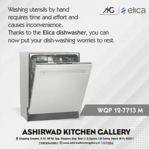 Looking for a reliable Built-in Dishwasher Supplier in Indore for your modern or modular kitchen? Ashirwad Kitchen Gallery offers built-in dishwasher solutions designed to support convenient dish cleaning while maintaining a clean and integrated kitchen appearance.A built-in dishwasher is installed within the kitchen cabinetry, helping create a more organized and streamlined layout. It can be a practical choice for households that regularly wash plates, bowls, glasses, cutlery, and cooking utensils. Depending on the model, dishwashers may offer multiple wash programs, adjustable racks, intensive wash options, quick wash cycles, drying functions, and energy-efficient operation.Ashirwad Kitchen Gallery helps customers select a suitable built-in dishwasher based on family size, kitchen space, washing requirements, available plumbing connections, installation dimensions, and preferred features.When choosing a built-in dishwasher, it is important to consider capacity, wash programs, water consumption, noise level, loading flexibility, maintenance requirements, and compatibility with your modular kitchen setup.As a Built-in Dishwasher Supplier in Indore, Ashirwad Kitchen Gallery provides kitchen appliance solutions for new modular kitchens as well as kitchen renovation projects.If you are searching for a built-in dishwasher in Indore, connect with Ashirwad Kitchen Gallery to explore suitable options, specifications, and installation requirements for your kitchen.Upgrade your modular kitchen with a convenient and space-efficient built-in dishwasher solution in Indore.