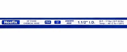 UHMWPE (Ultra-High Molecular Weight Polyethylene) hose is a flexible industrial hose designed for handling aggressive chemicals, solvents, acids, alkalis, FOOD Product and abrasive fluids.Key features:Excellent chemical resistanceVery good abrasion resistanceLightweight and flexibleSmooth inner tube for good flowSuitable for many acids, solvents and chemicalsAvailable with textile, synthetic or steel reinforcementCan be supplied with BSP, NPT, flange and customized end connectionsCommon applications: Chemical plants, pharmaceutical industries, paint & solvent plants, bulk chemical transfer, tankers, and industrial processing.