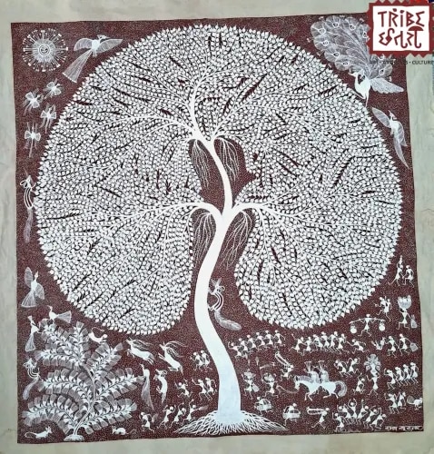Tree of Life — Handpainted Warli Masterpiece product image